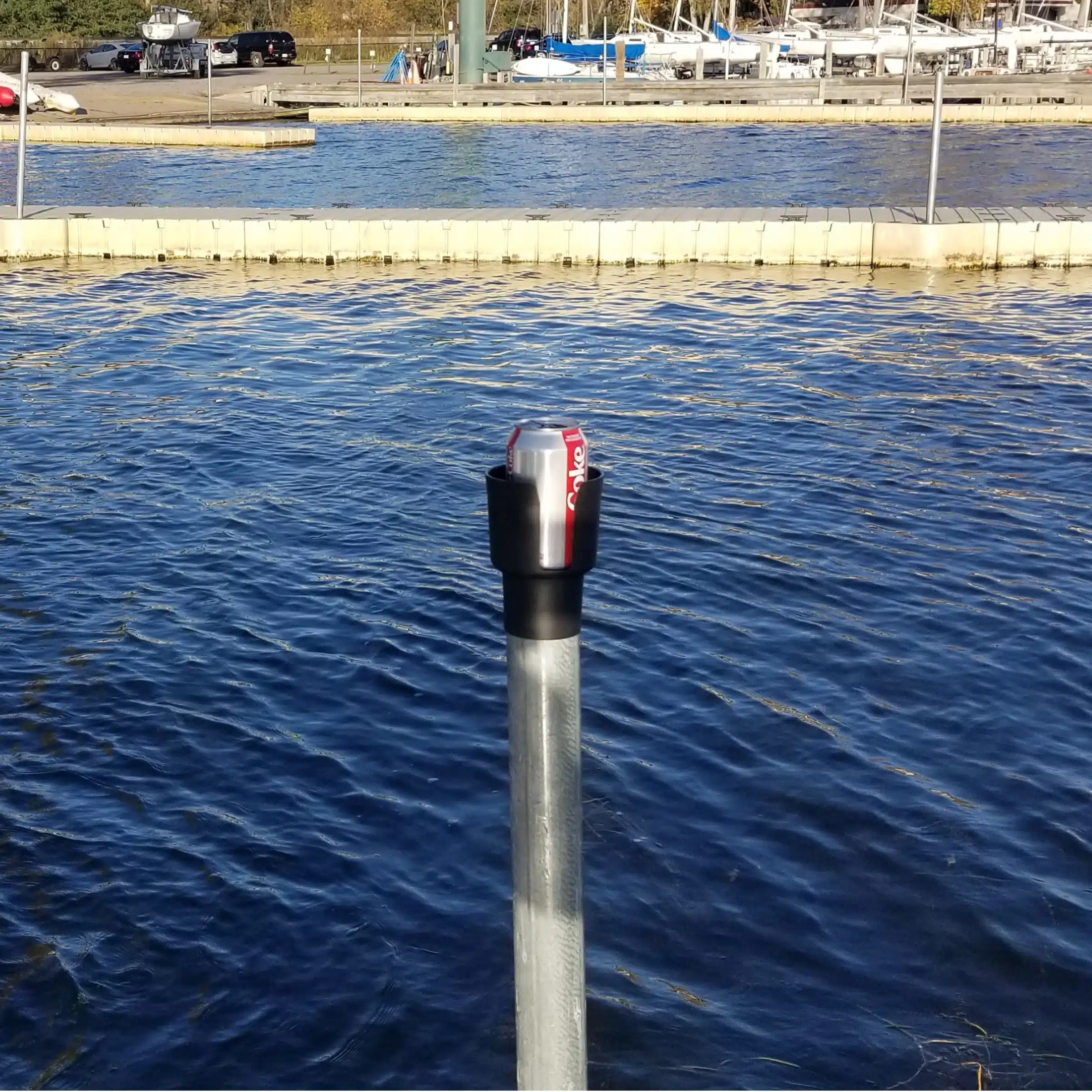 Cup Keeper Dock Pole Beverage Holder & Adapter