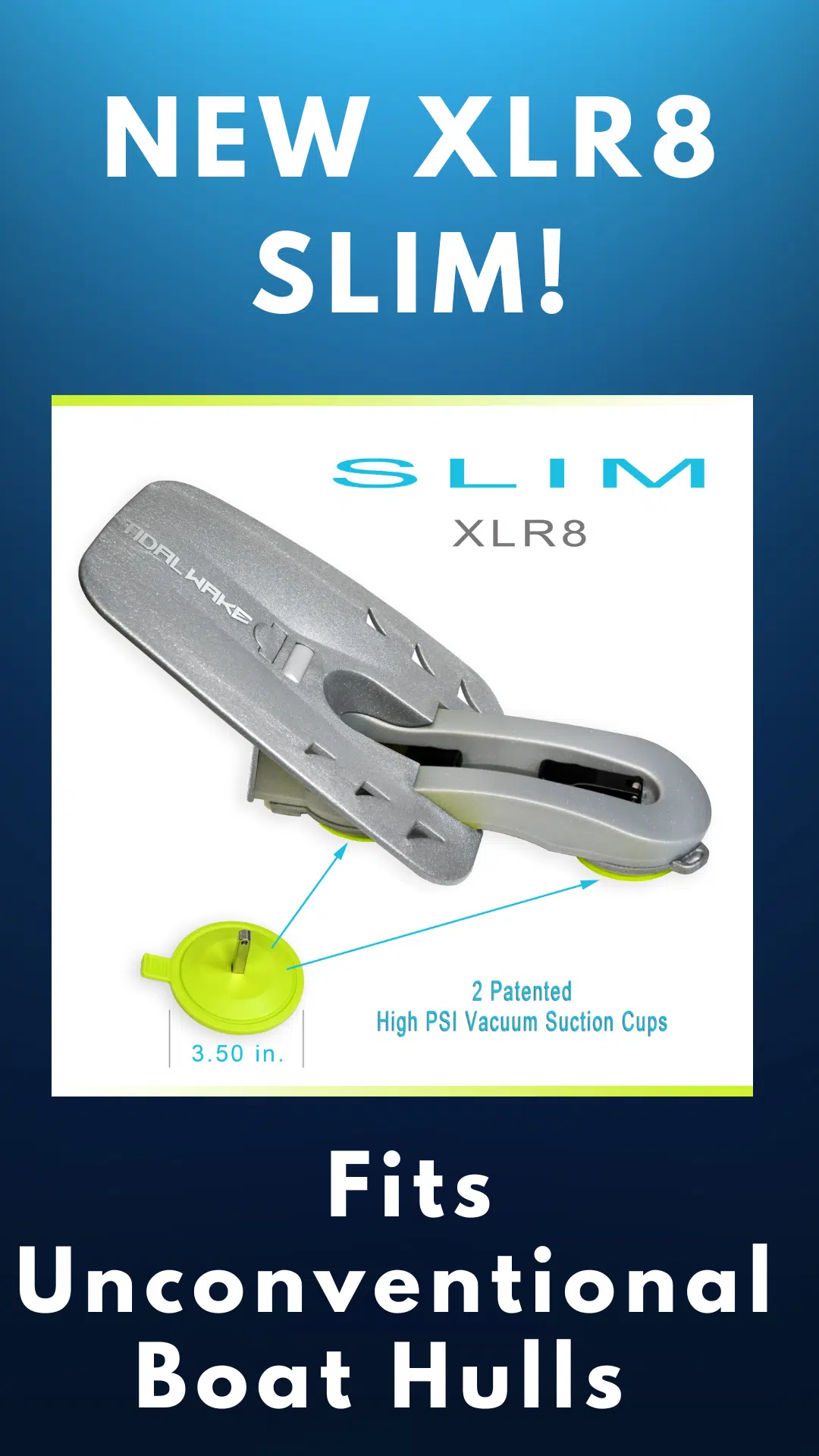 New XLR8 Wake Shaper for Boats with  unconventional hulls